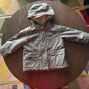 ZARA Kids Water-Resistant Fleece-Lined Raincoat – Size 18-24M